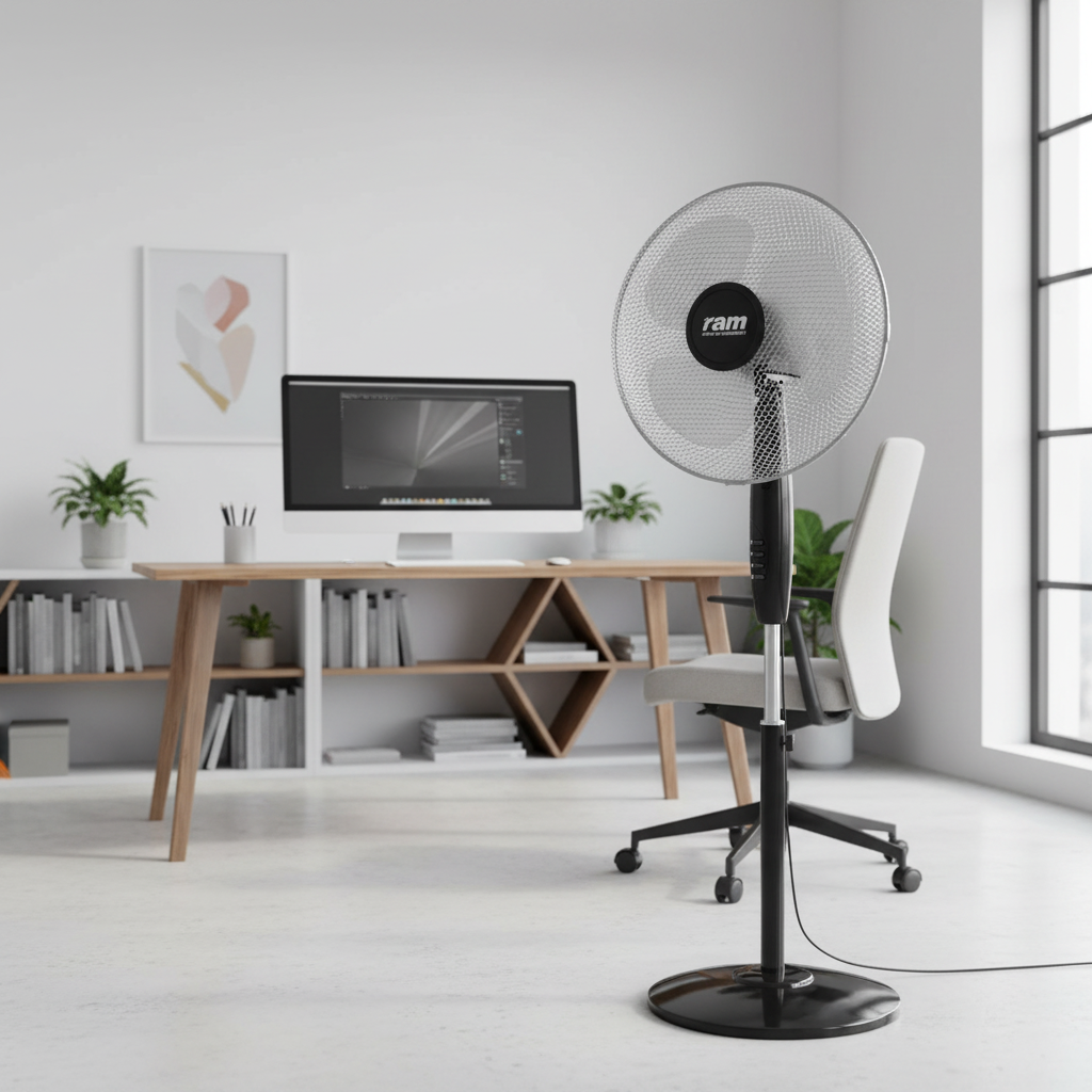 Pedestal Fan 16" Inch 400mm | 45w Oscillating Solid Base
