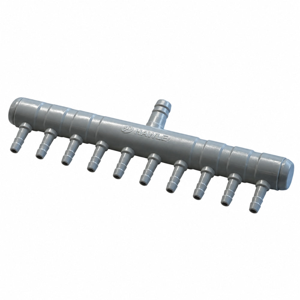 10 Way Air or Water Manifold with 4mm Outlets