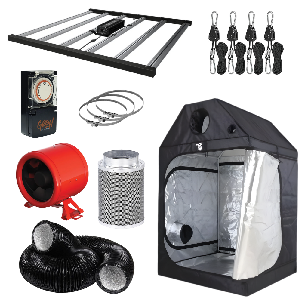 720w LED 1.5m x 1.5m Roof Grow Tent Kit