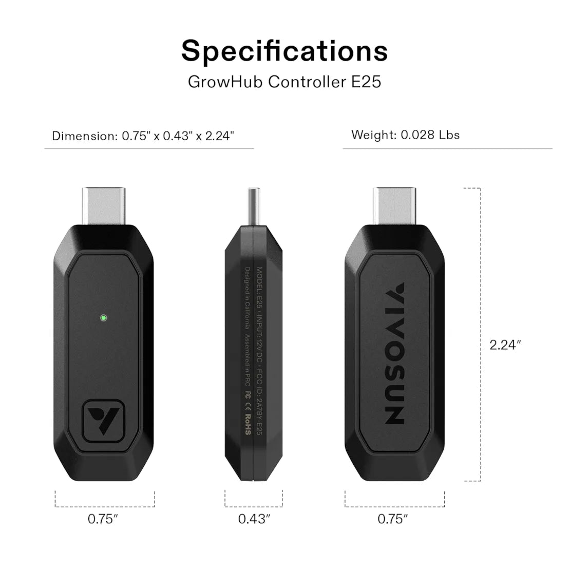 VIVOSUN GrowHub Controller E25