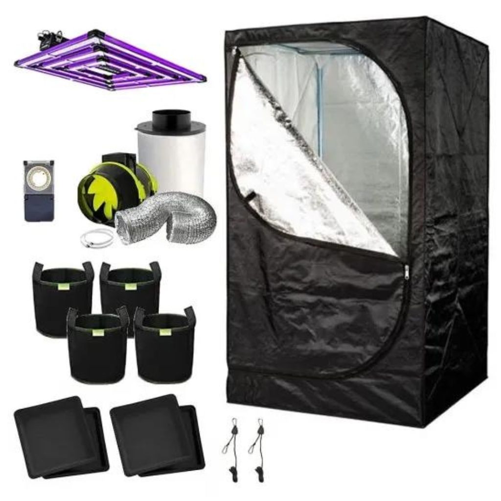 Lumatek Attis 300 W PRO LED – 1 m quadratisches Growzelt-Set
