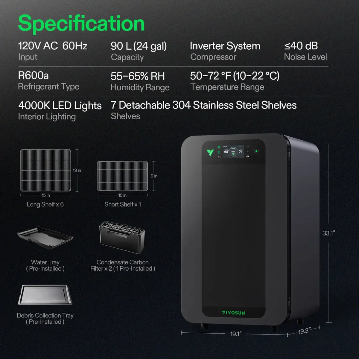 Vivosun VCure | Curing Box Smart Drying