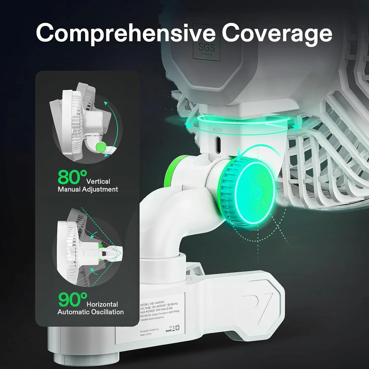 VIVOSUN AeroWave E6 Clip-On-Ventilator Doppelpack