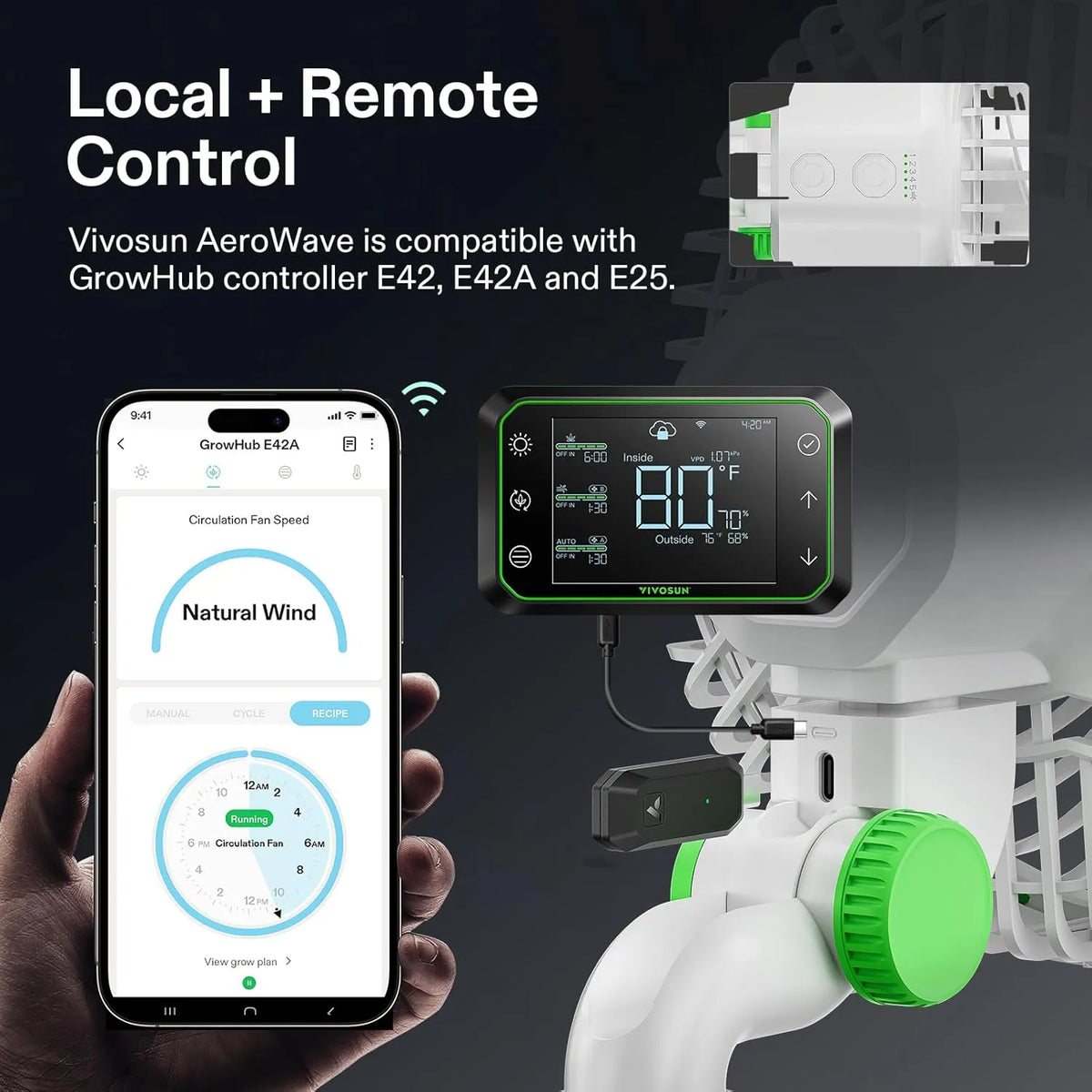 VIVOSUN AeroWave E6 Clip-On-Ventilator Doppelpack