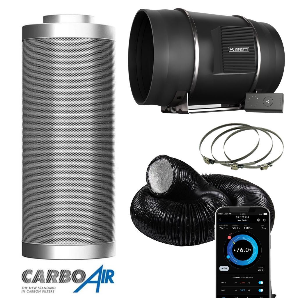 AC Infinity X CarboAir EC Extraction Fan Kit