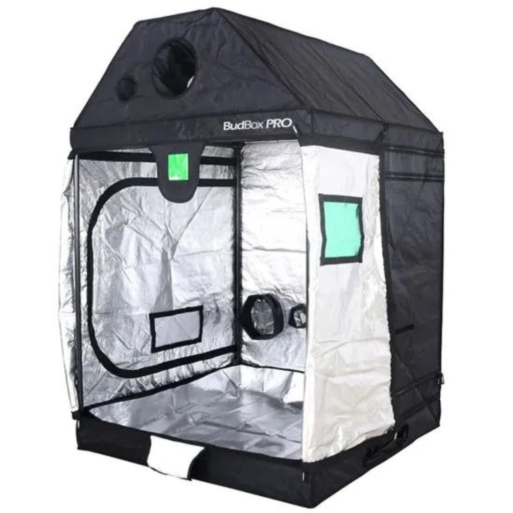 Budbox XL-R Pro - 1,2m x 1,2m x 1,8m - Satteldach Silber