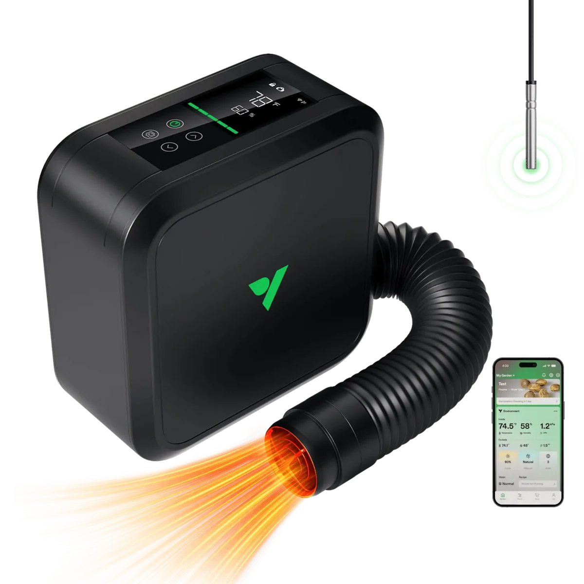 VIVOSUN AeroFlux Intelligenter Pflanzenzelt-Heizer