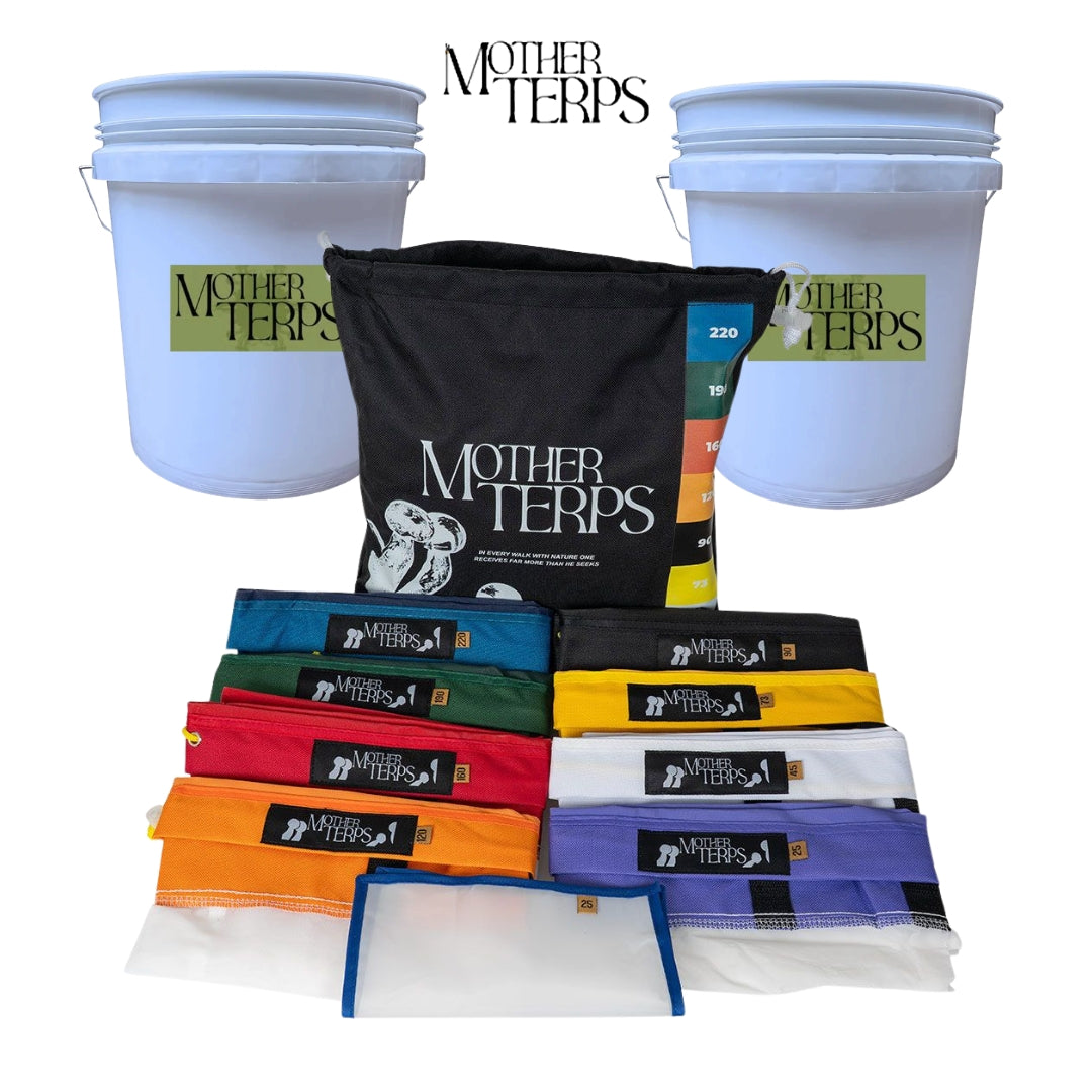 Mother Terps 5-Gallon-Eimer 8-Beutel-Bubble-Bag-Set | Filtrations-Extraktions-Iceolator-Kit