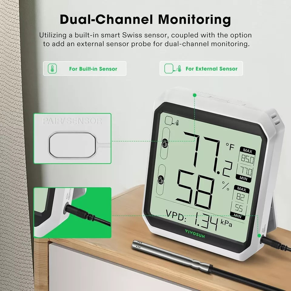 VIVOSUN AeroLab THB1S Bluetooth-Hygrometer