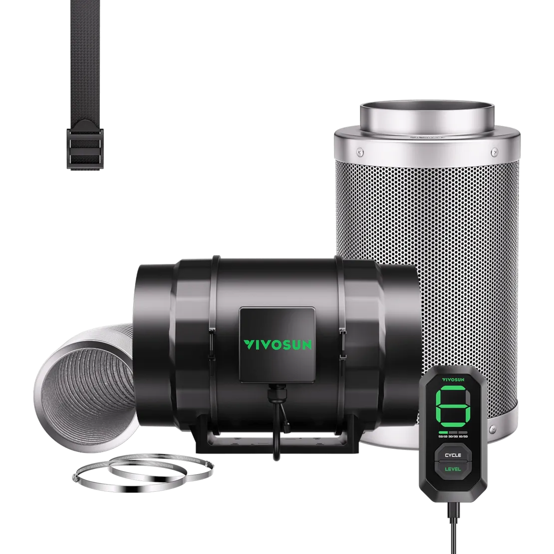 VIVOSUN LED Zelt-Set 1,5m x 1,5m x 2m