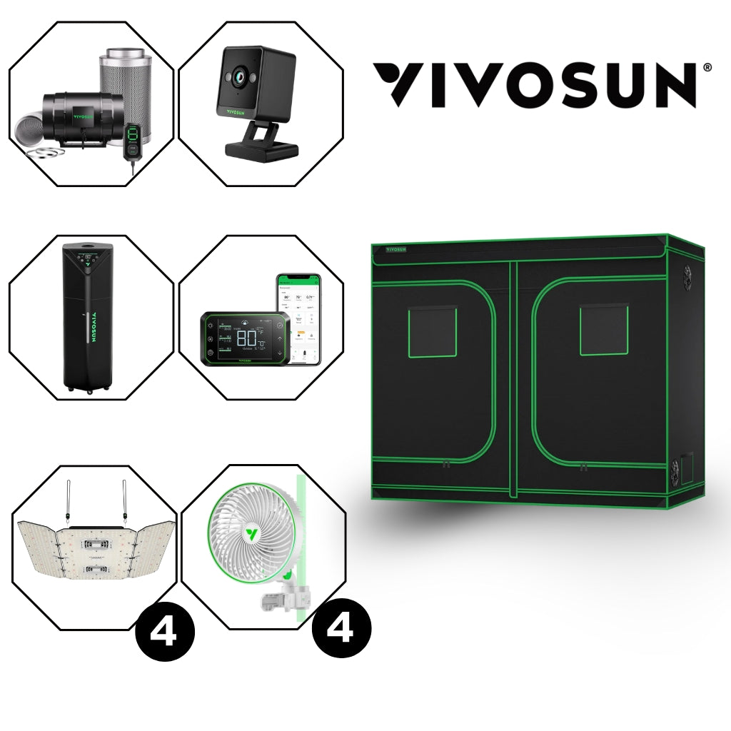 VIVOSUN LED Zelt-Set 2m x 2m x 2m