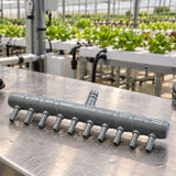 10 Way Air or Water Manifold with 4mm Outlets
