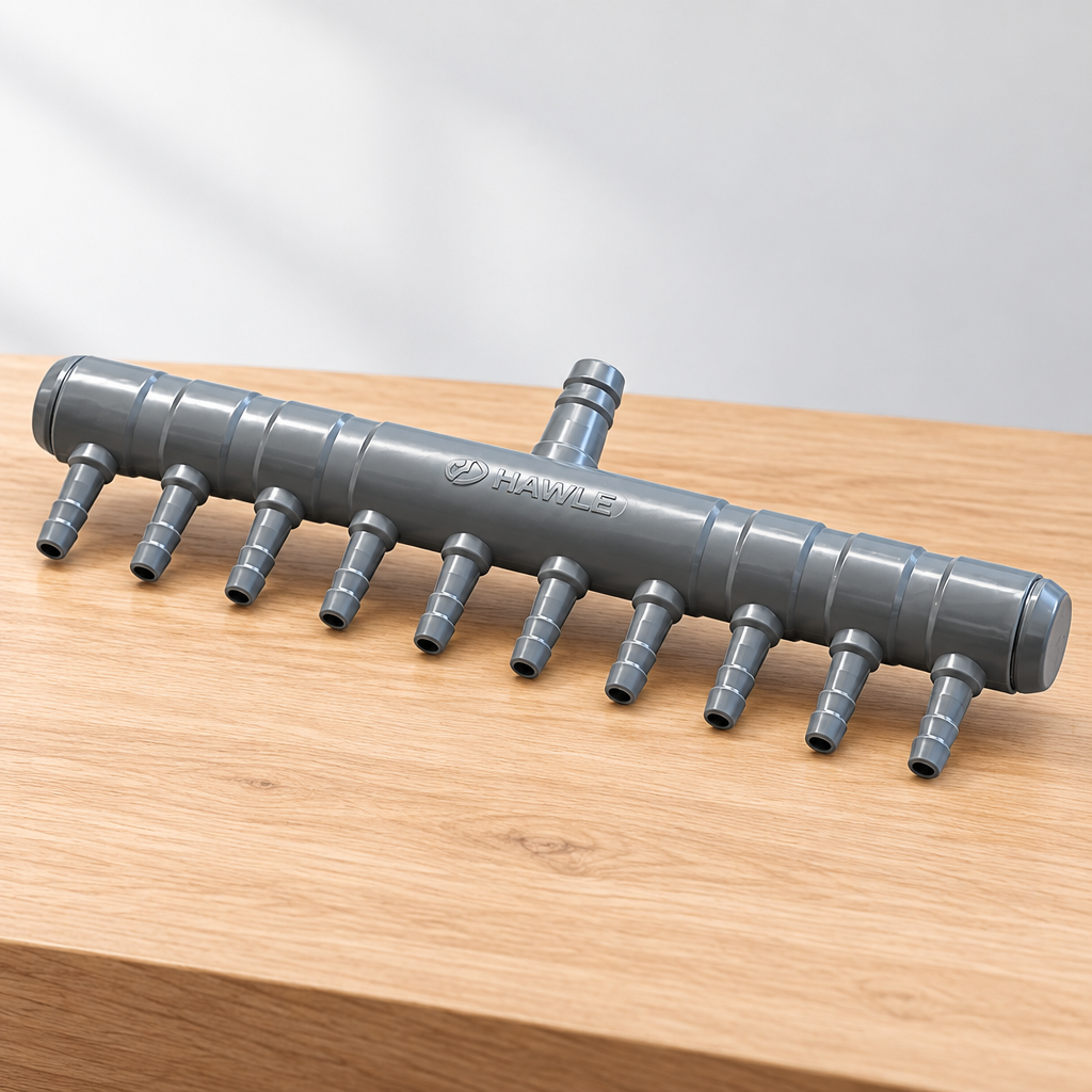 10 Way Air or Water Manifold with 4mm Outlets