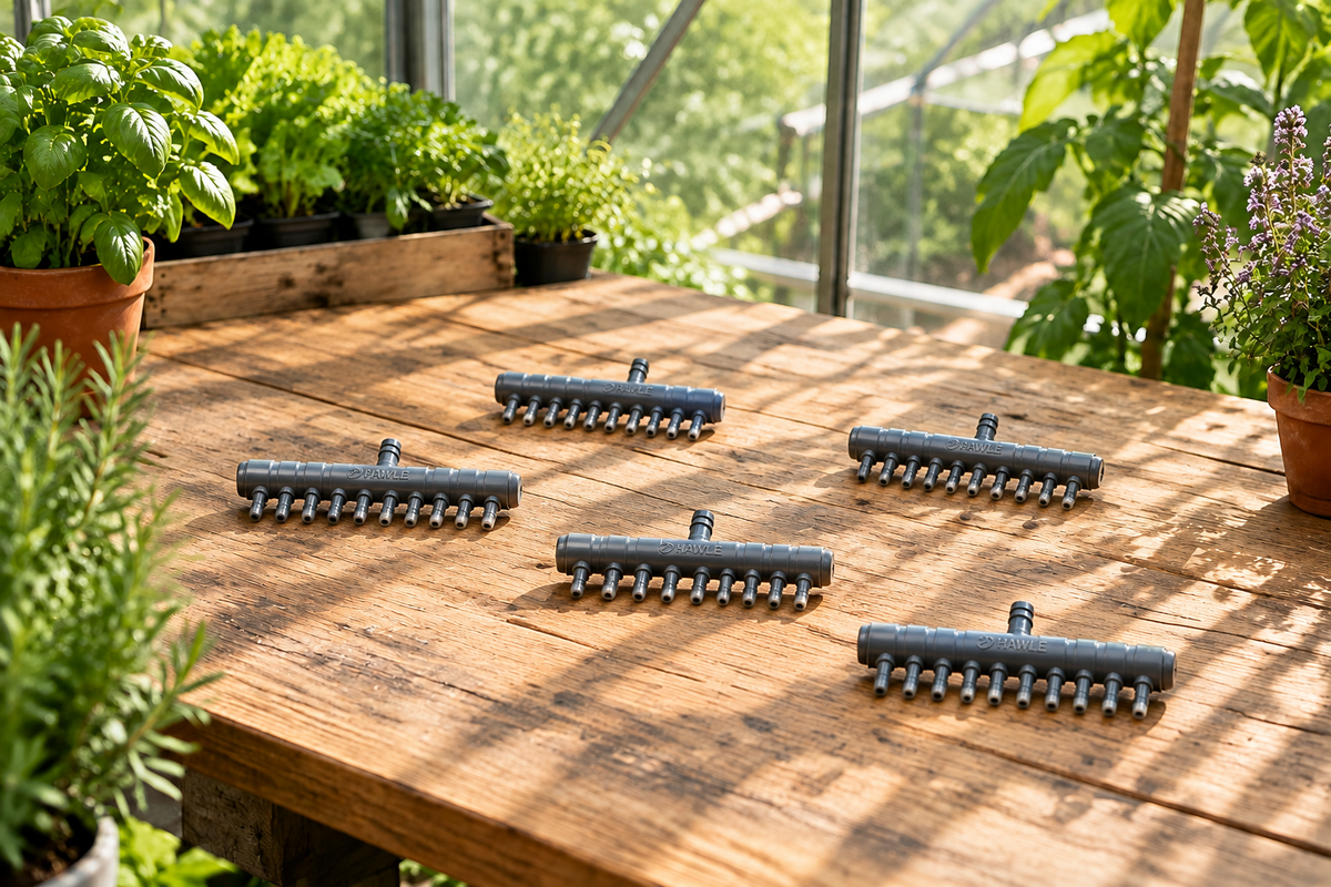 10 Way Air or Water Manifold with 4mm Outlets