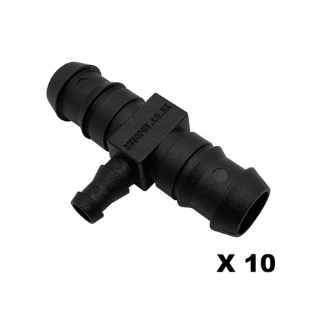 16-9mm 16-6mm tee connector autpot