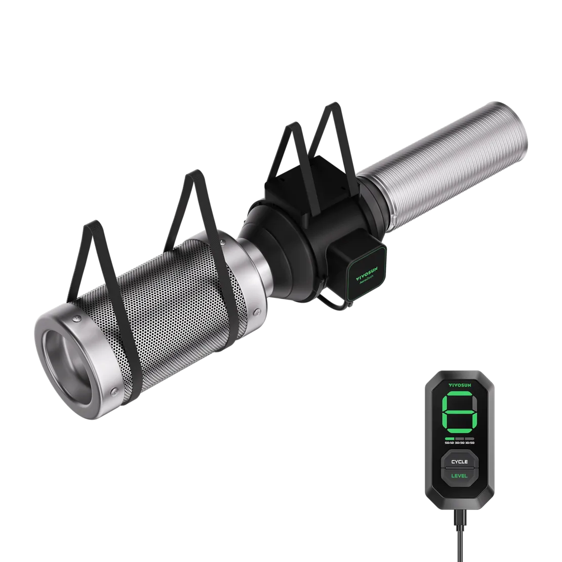 VIVOSUN AeroZesh S Inline-Abluftventilator-Kit