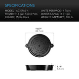 AC Infinity Self-Watering Fabric Pot Base - 4 Pack