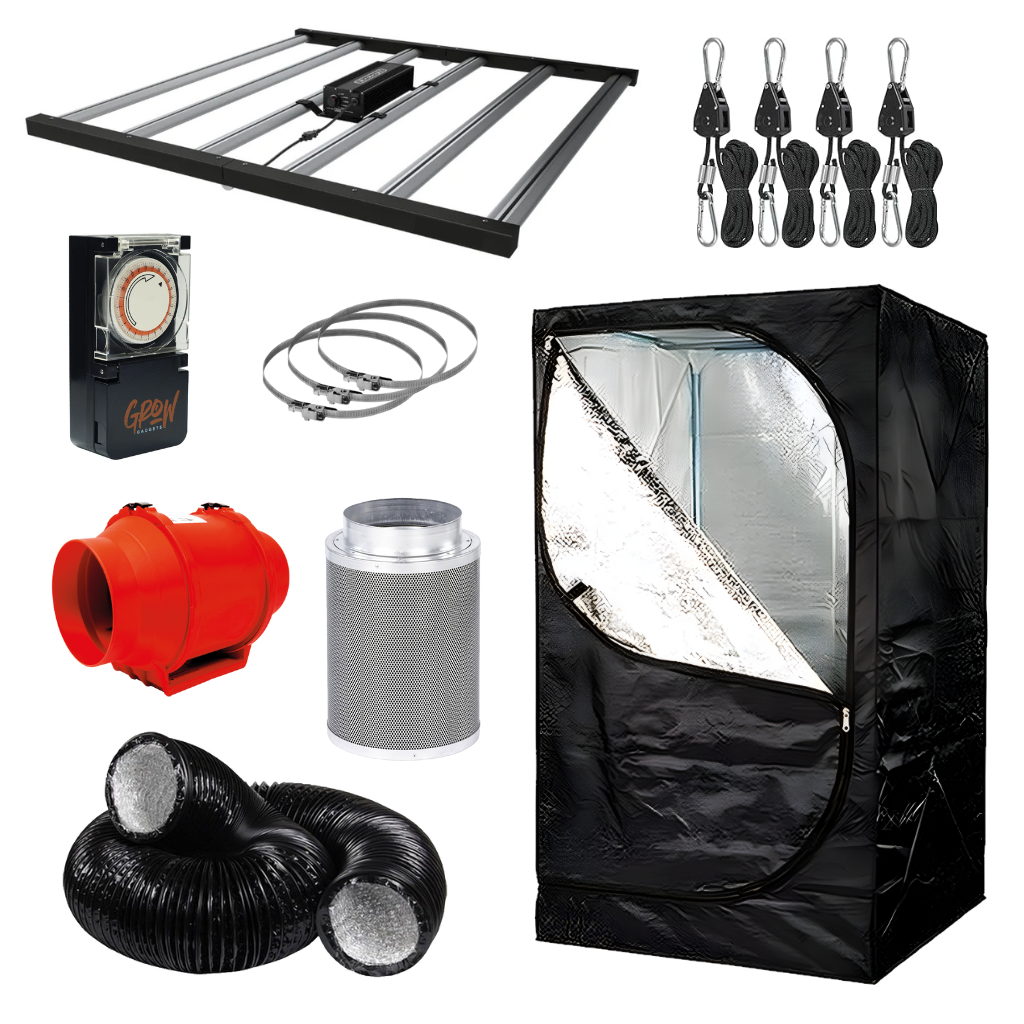 720w LED 1.2m x 1.2m Grow Tent Kit