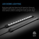 AC Infinity High Dome Propagation Kit 5x8" Tray With LEDs