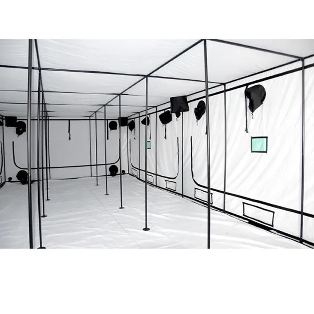 Budbox Pro Titan 9 - 9,0m x 4,5m x 2,4m - Growzelt Weiß 