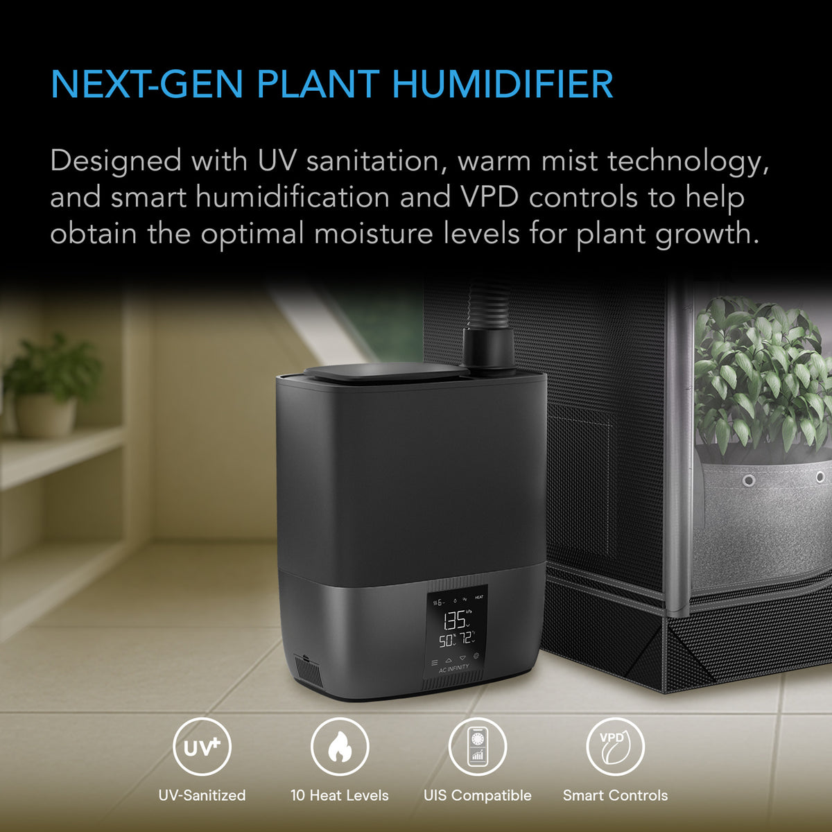 AC Infinity Cloudforge T5 Smart Humidifier 9L