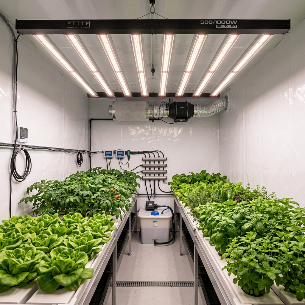 Elite Split 500/1000w LED Grow Light | Flexible Configuration