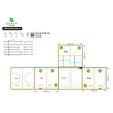 Green Box Tent 240 x 240 x 220