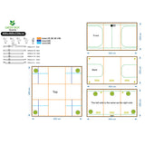 Green Box Tent 400 x 400 x 220 (With Wood Crate)