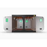 Green-Qube: GQ3060L - 3m x 6m x 2.2m hydroponic grow tent with open doors showing ducting ports