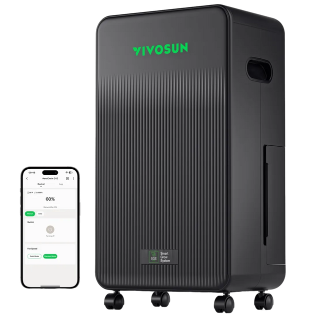 VIVOSUN AeroDrain D12 Inteligent Dehumidifier