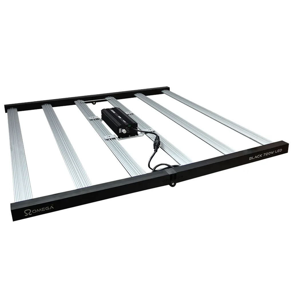 2 Omega Black 720 W LED 2,4 mx 1,2 m Growzelt-Set