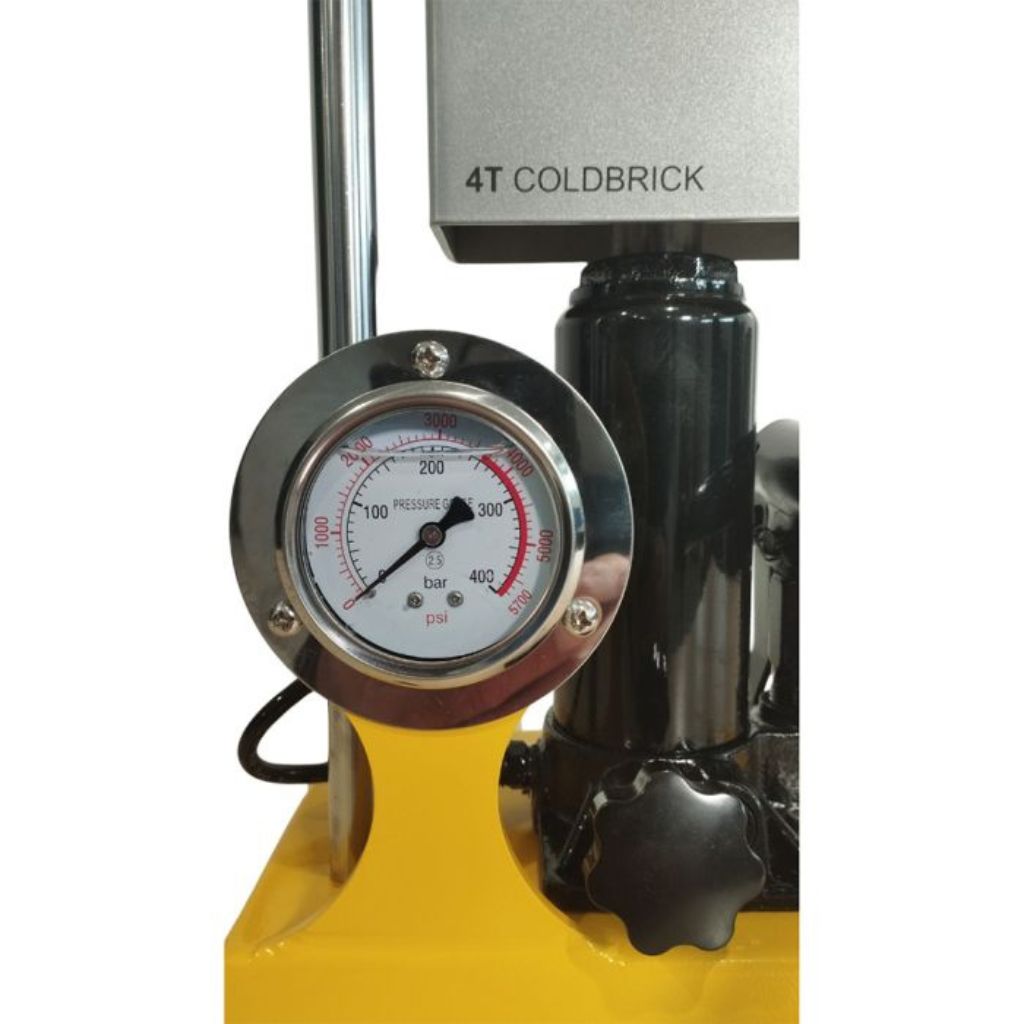 Press Qnubu Cold Brick 4 Tons + Manometer (Mold 6x12)