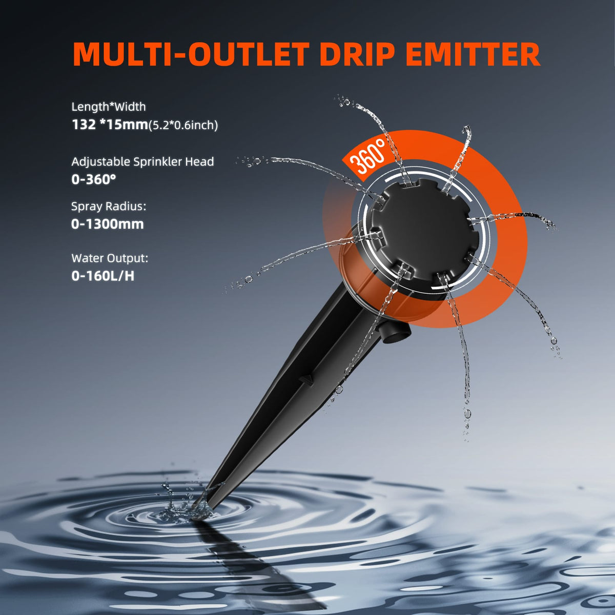 spider farmer dripper system dripper head emitter