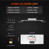 Spider Farmer SF2000 200 W LED-Wachstumslampe