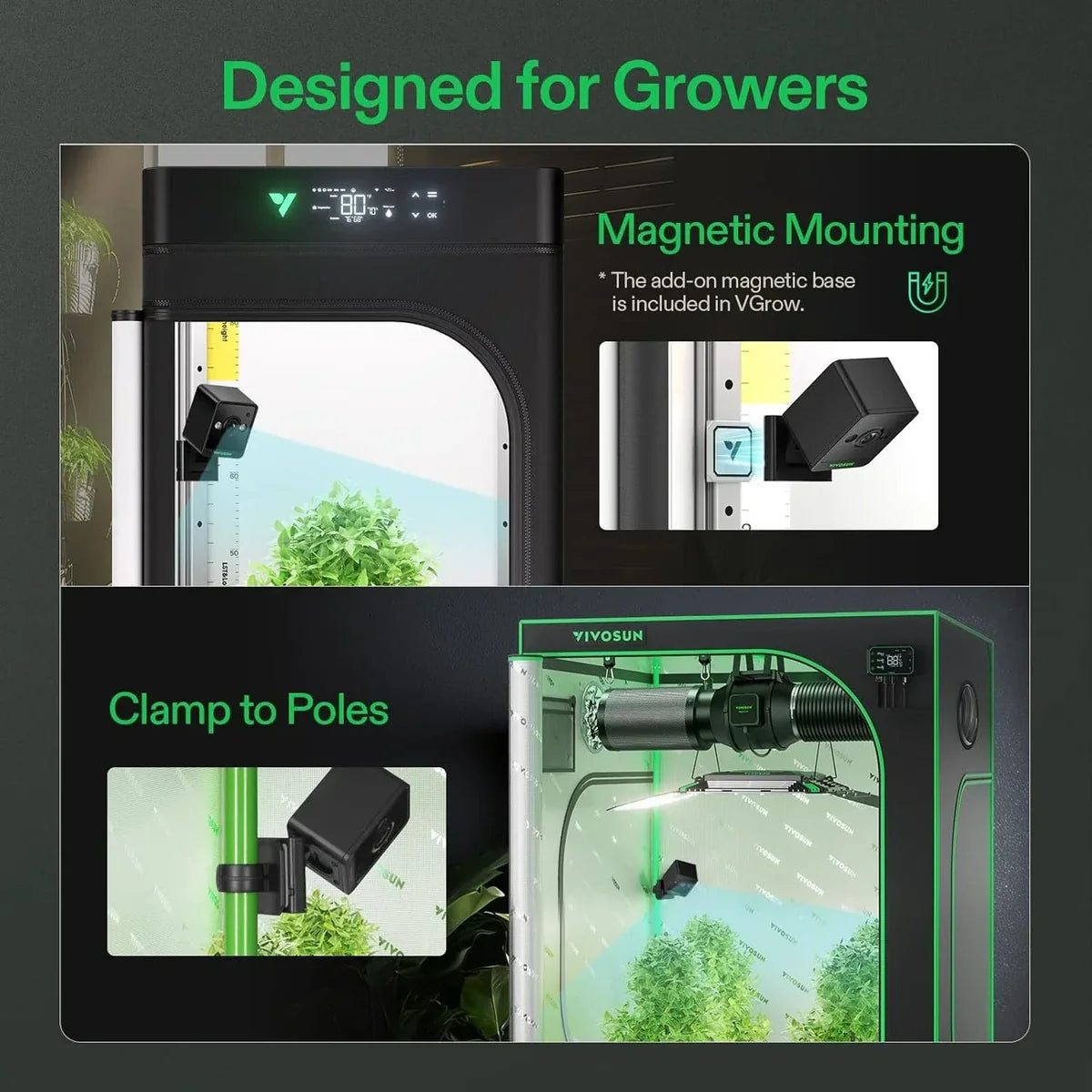 Vivosun GrowCam C2 2K QHD Smart Grow Camera