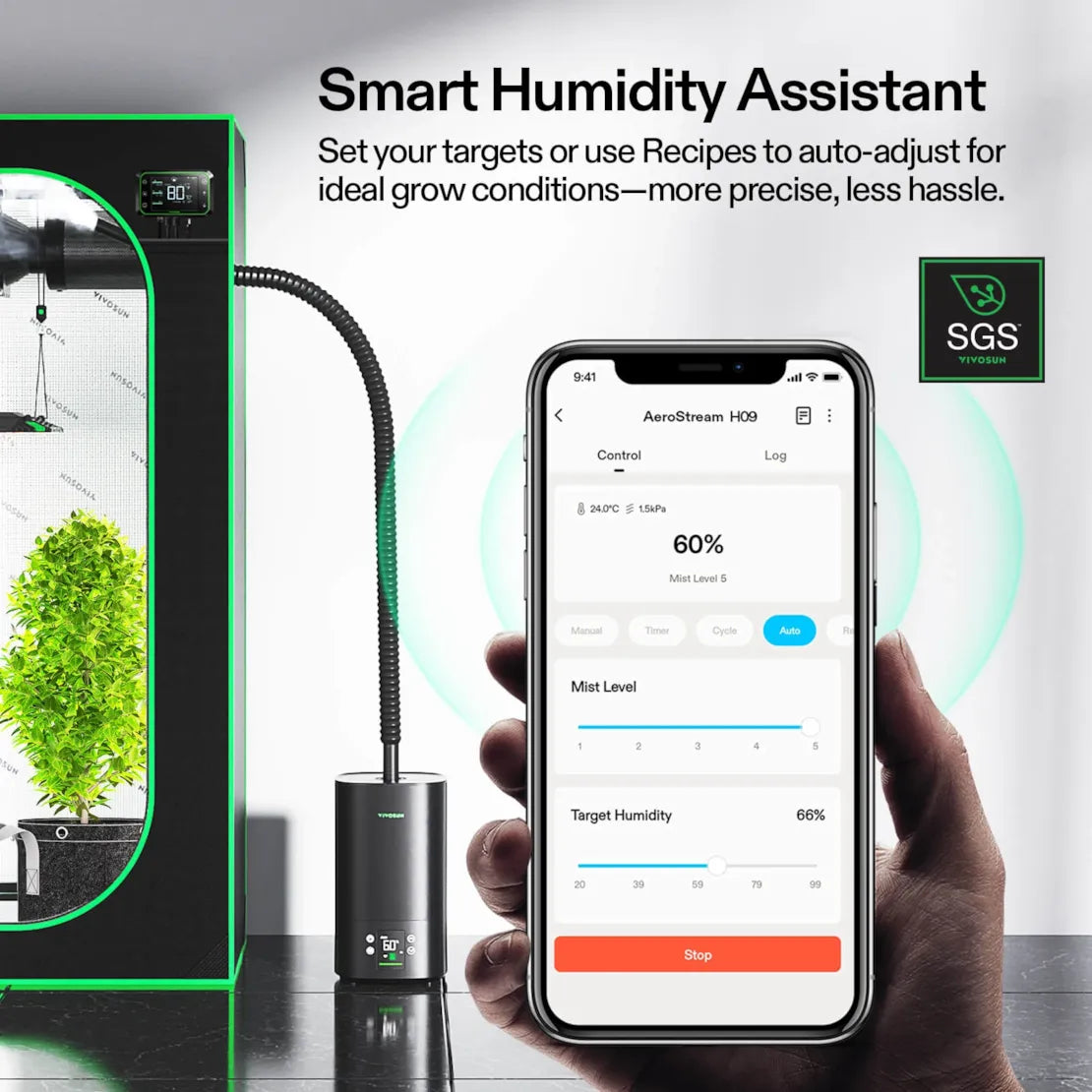 VIVOSUN AeroDrain H05 Humidifier