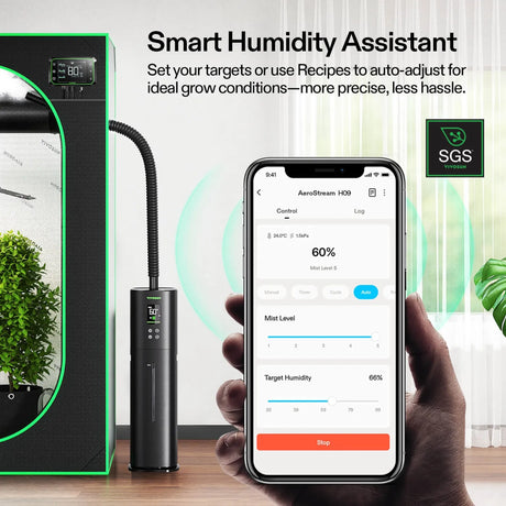 VIVOSUN AeroDrain H09 Humidifier with Enviro-Probe