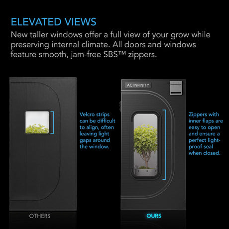 AC Infinity Cloudlab 733 Grow Tent 3x3 90cm x 90cm x 180cm