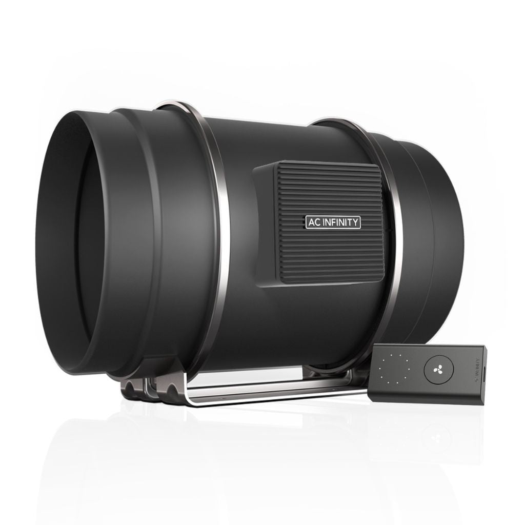 ac infinity cloudline pro s8 EC extraction fan for hydroponic grow tents