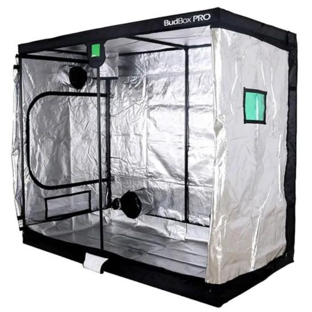 Budbox Pro XXL - 1,2m x 2,4m x 2,0m oder 2,2m - Growzelt Silber