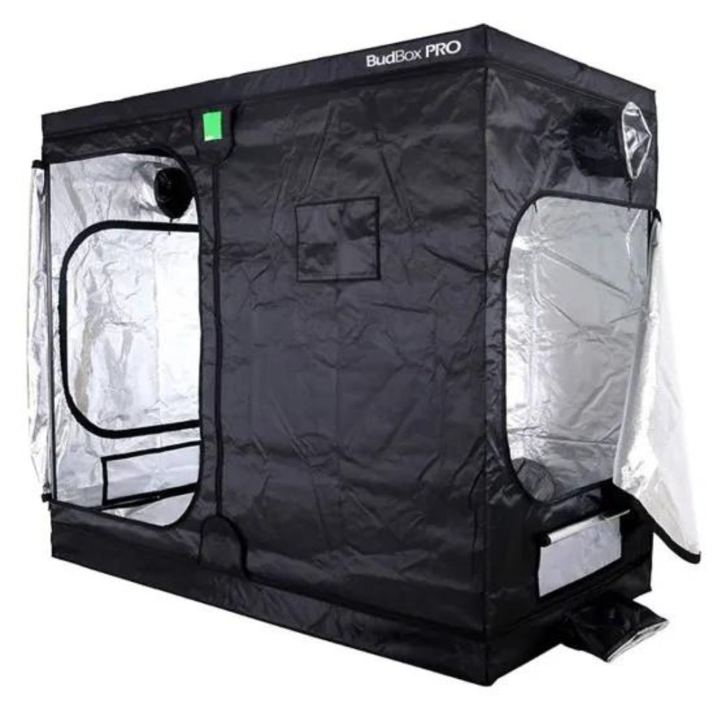 Budbox Pro XXL - 1,2m x 2,4m x 2,0m oder 2,2m - Growzelt Silber