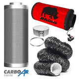 CarboAir Rhino Ultra Silent EC Extraction Fan Kit