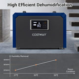 60L Dehumidifier with Drain Hose and 24H Timer