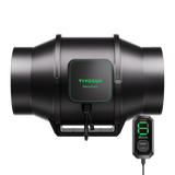 VIVOSUN AeroZesh S Inline EC Digital Extractor Fan