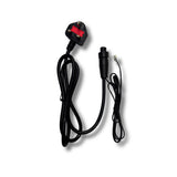 gorilla under canopy power lead cable plug on white background