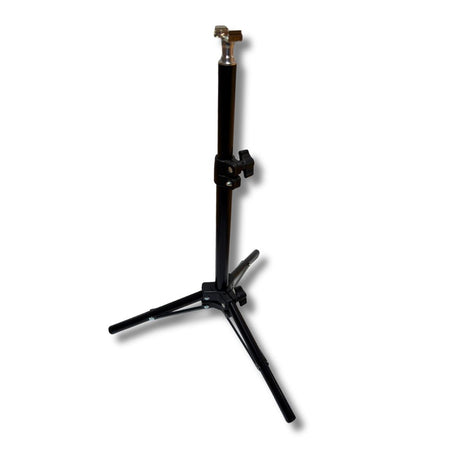 gorilla under canopy stands on white background