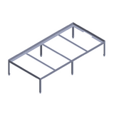 Metal Grow Bench Frame Raised Tray Runoff Irrigation Management