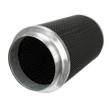 Cylindrical filter with metallic rim on a white background phresh intake filter 200 400