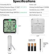 VIVOSUN AeroLab THB1S Bluetooth-Hygrometer