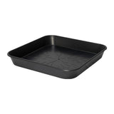 Range of Eco Square Plant Pot Saucers Black
